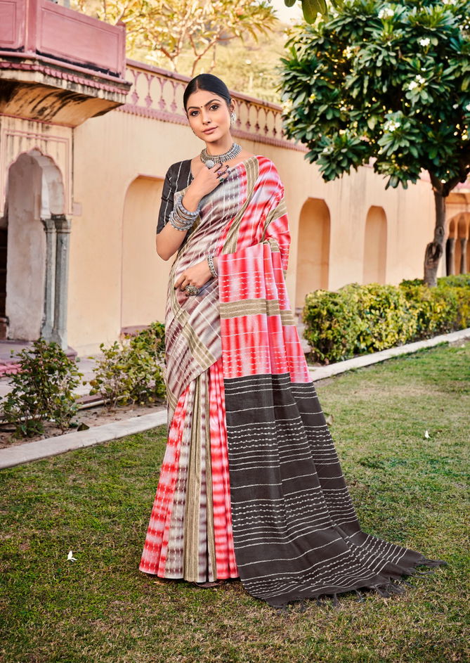 Shreyans White Stitch Wholesale Printed Saree Catalog